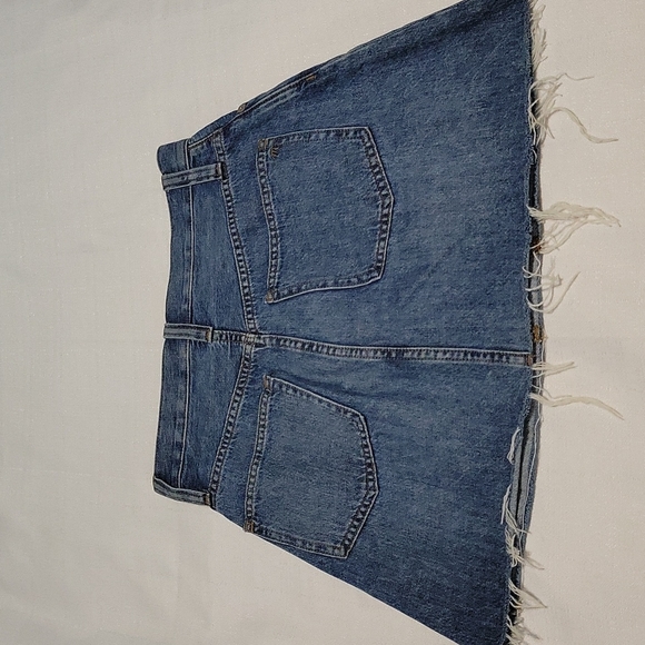 Madewell rigid denim A line skirt size 25 - Picture 4 of 7